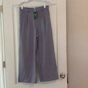 NWT Halara Lavendar Gray Wide Leg Pull on Pants size Medium